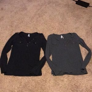 Two long sleeve shirts for $10.